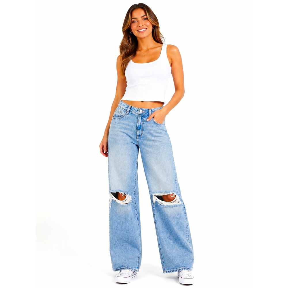 ROLLA'S Heidi High Rise Loose Straight Size 26 Cotton Relaxed